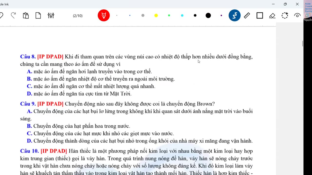 Chữa đề ôn tập kiến thức - T003