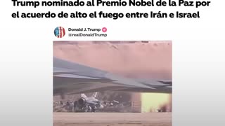 Trump es nominado al Nobel de la Paz mientras sube un video de B-2