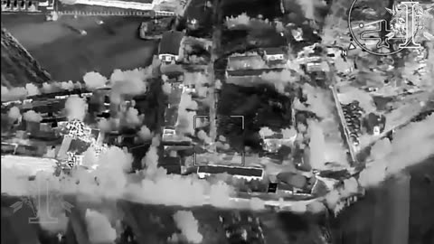 Ukrainian Drones and Artillery Open Up On Russian Marines in the Village of Hirya, Kursk Region