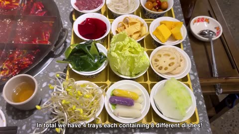 Eating Mala Hotpot at an Underground Shelter