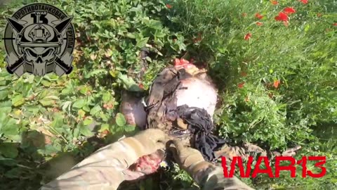 Graphic video. A Russian vehicle hitting a mine north of Kharkiv on June 20th.