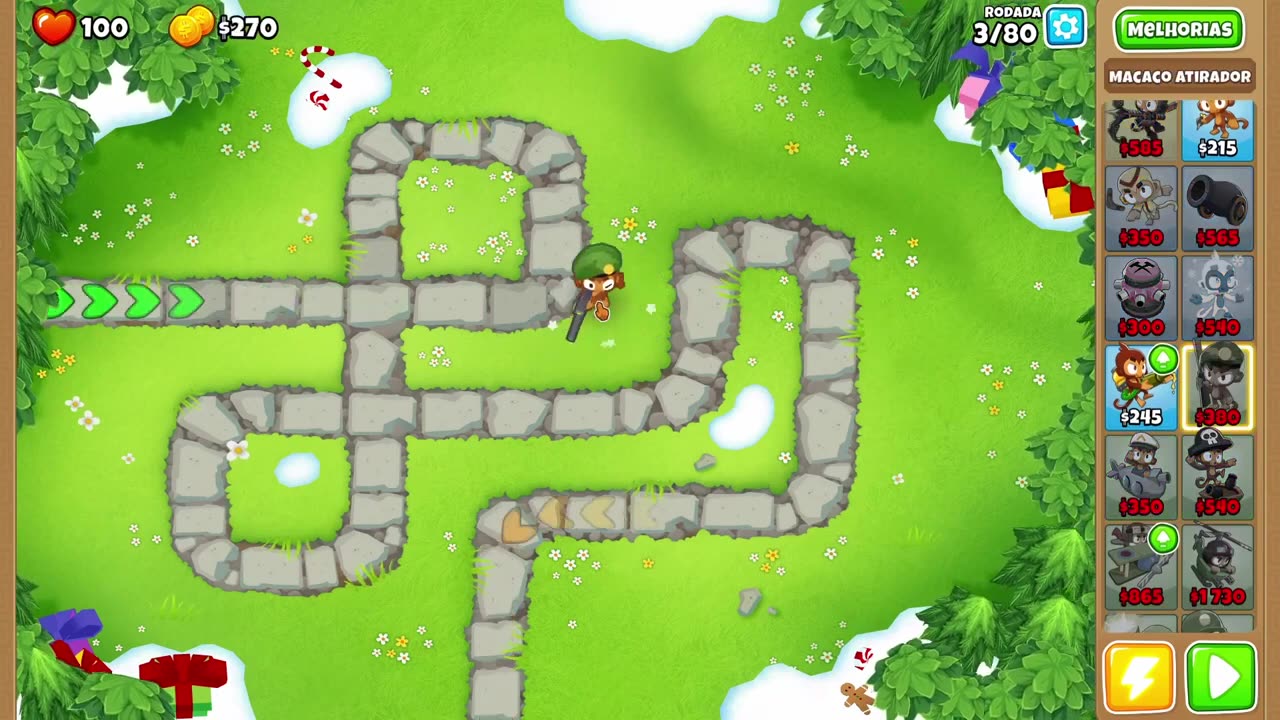 Bloons TD 6 Ape Field Hard Round 3