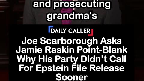 Jamie Raskin Asked Why His Party Didn’t Call For Epstein File Release Sooner