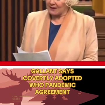 GALLANT SAYS COVERTLY ADOPTED WHO PANDEMIC AGREEMENT