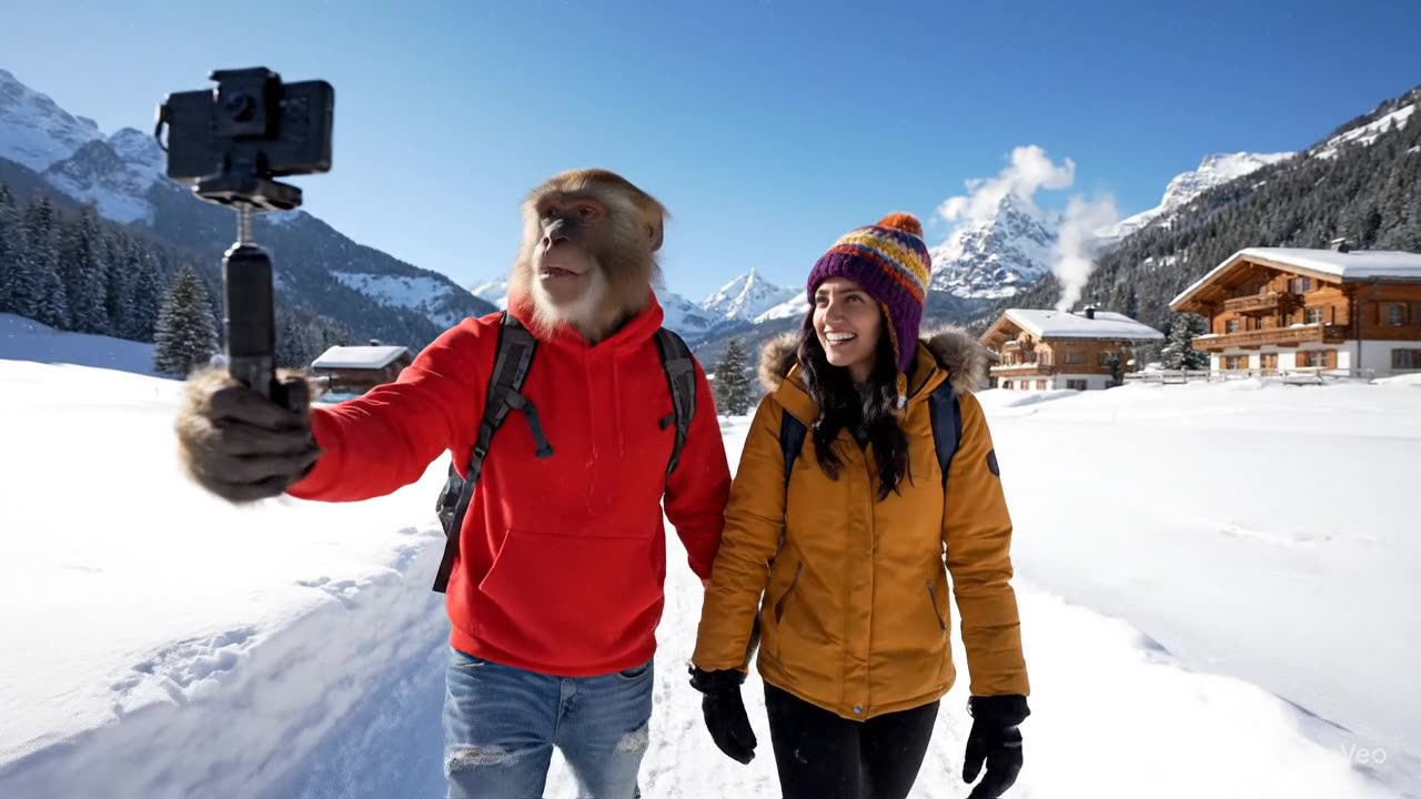 Honeymoon Vibes in Switzerland | Lalu Monkey & Pinky’s Fun Journey 🐵💛