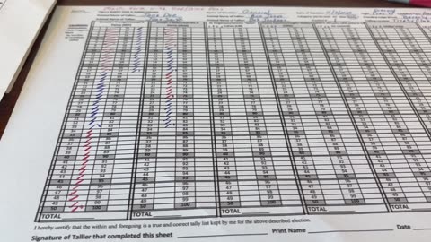 Chap65 Hand Count Instructions Video17, Alternate SOS Approved Tally Form, Marking the form Part6