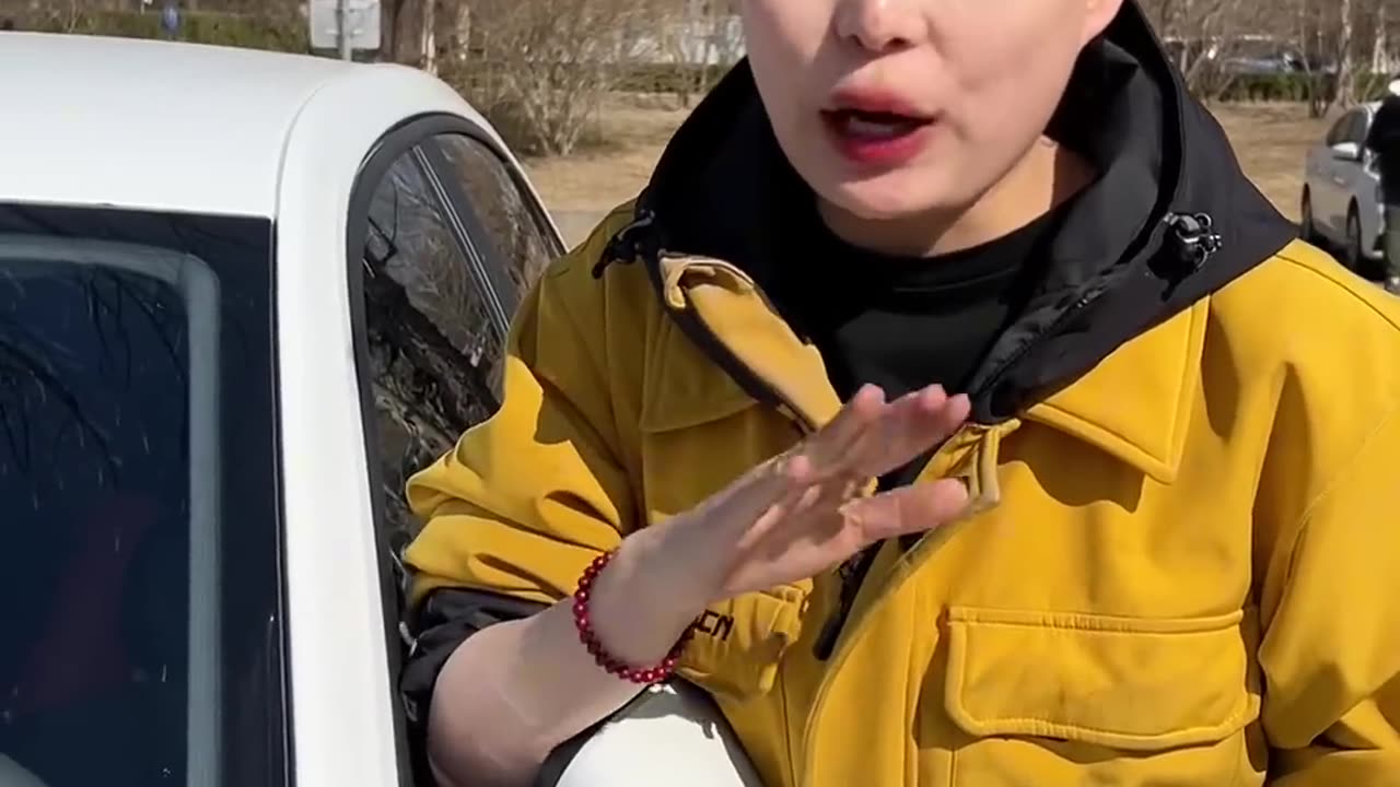How can I open the car door by myself if the car key is locked in the car