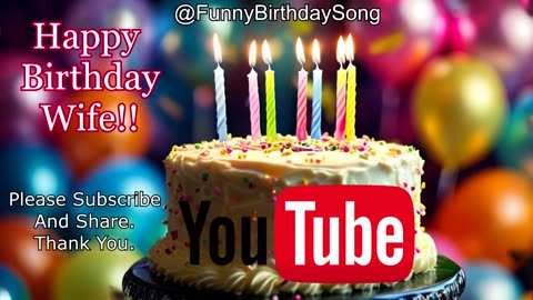 🎉 Happy Birthday Wife (Celebratory) | Funny & Romantic Birthday Song for Your Amazing Wife 🎉
