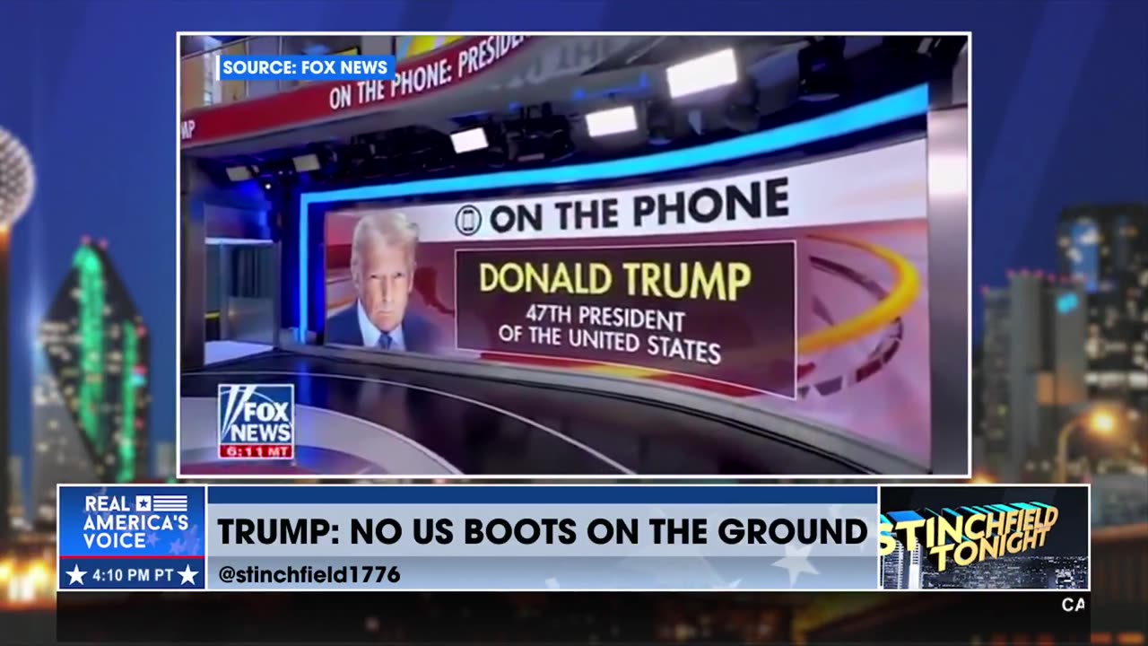 TRUMP: NO BOOTS ON THE GROUND IN UKRAINE