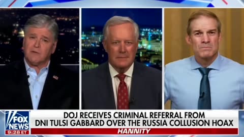 DOJ Receives Criminal Referral From Tulsi Gabbard (DNI) Over The 2016 Russia Collusion Hoax