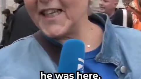 British woman “Trump is a legend and I’m absolutely here to support him”