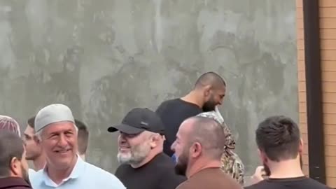 Khamzat Chimaev Meets His Mother After Winning the UFC Middleweight Title