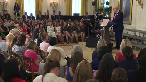 President Trump and the First Lady Participate in a Celebration of Military Mothers
