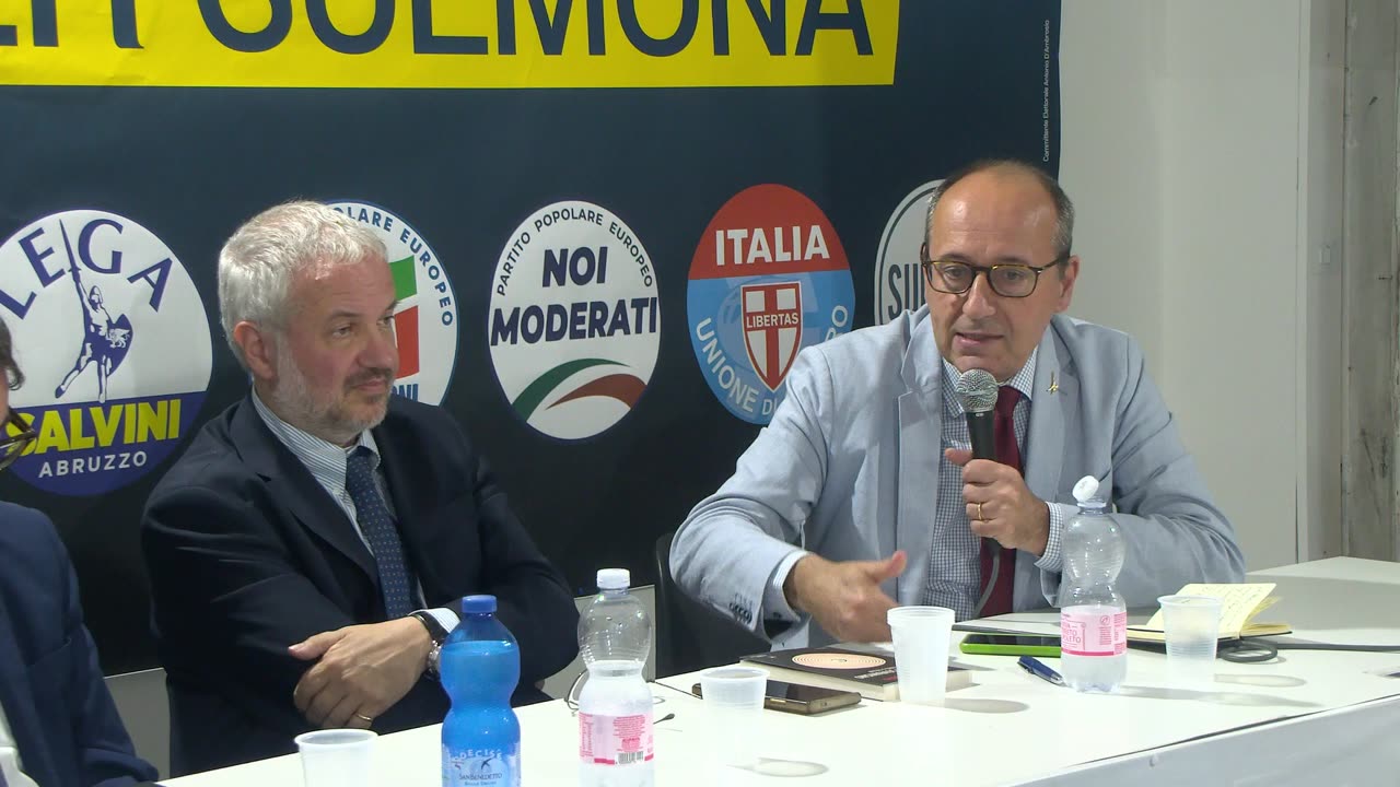 Sulmona Claudio Borghi Aquilini presenta il suo libro VentannI di Sovranismo con Alberto Bagnai