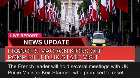 Frances Macron Kicks Off Pompfilled UK State Vis