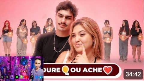 Reagir ao conteúdo de um influenciadora para estourar seu balão ou encontrar seu amor.