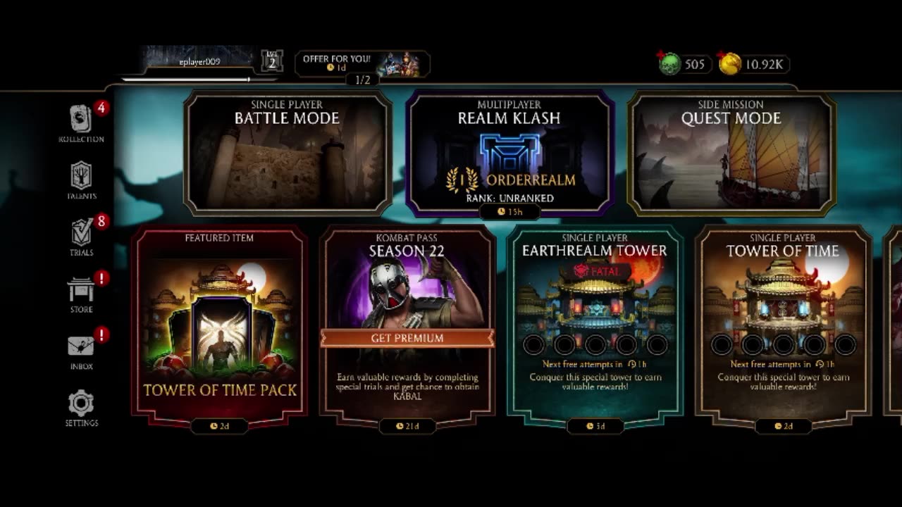 Mortal Kombat and then Warframe