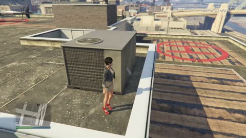 How to get onto police station roof & steal the police helicopter (Director Mode)-Date: 8/14/2018