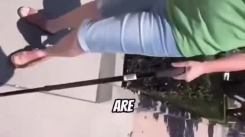 Deranged leftist repeatedly assaults and harasses law enforcement officer she think is ICE
