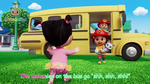 Wheels on the Bus - Rocket Rescue! | CoComelon Nursery Rhymes & Kids Songs