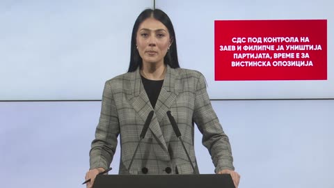 Андоновска: СДС под контрола на Заев и Филипче ја уништија партијата