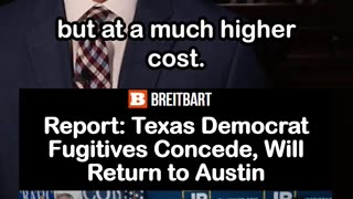 Texas Democrats Concede, Will Return after Fleeing to Obstruct Redistricting