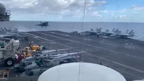 🇫🇷 French Rafale Jets in Action with USS George H.W. Bush | Power & Precision at Sea