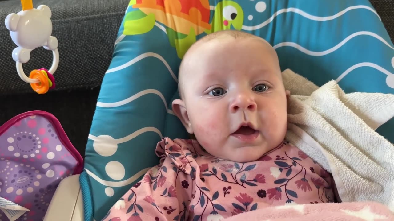 baby kayla day 120 – trying to talk with daddy 🥹💬 cutest sounds ever!