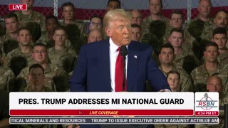FULL SPEECH- President Trump Addresses the Michigan National Guard - 4/29/25