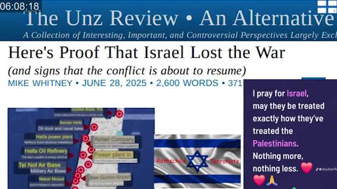 Here's Proof, That Israel Lost The War