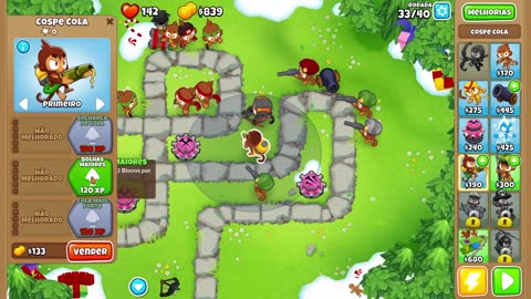 Bloons TD 6 Ape Field Easy Round 33