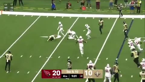 Will Johnson with the big hit on Chris Olave