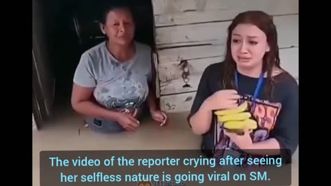 VIRAL: Humanity even in hardship! Video of reporter crying after seeing her