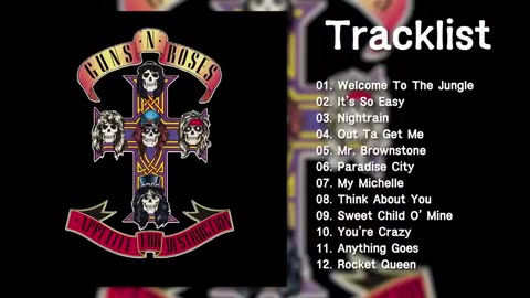 GUNS N ROSES - APPETITE FOR DESTRUCTION 1987 FULL ALBUM HD
