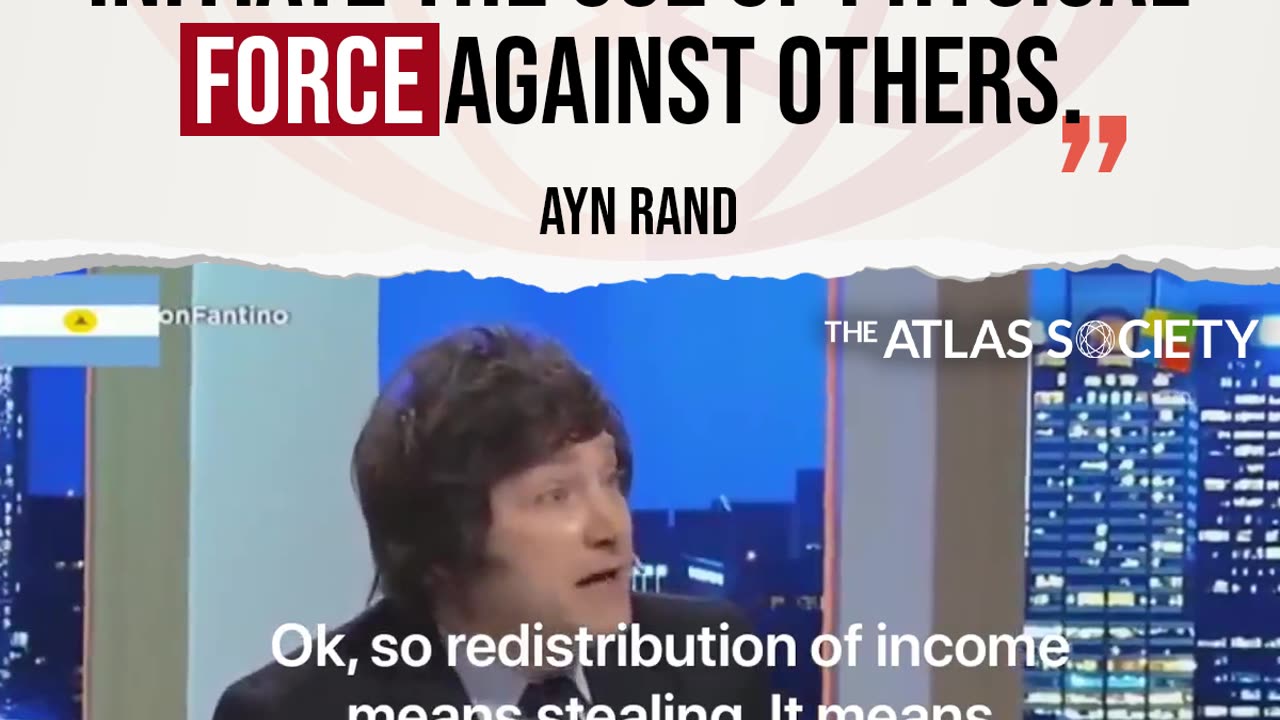 When the state redistributes goods, you become a slave.
