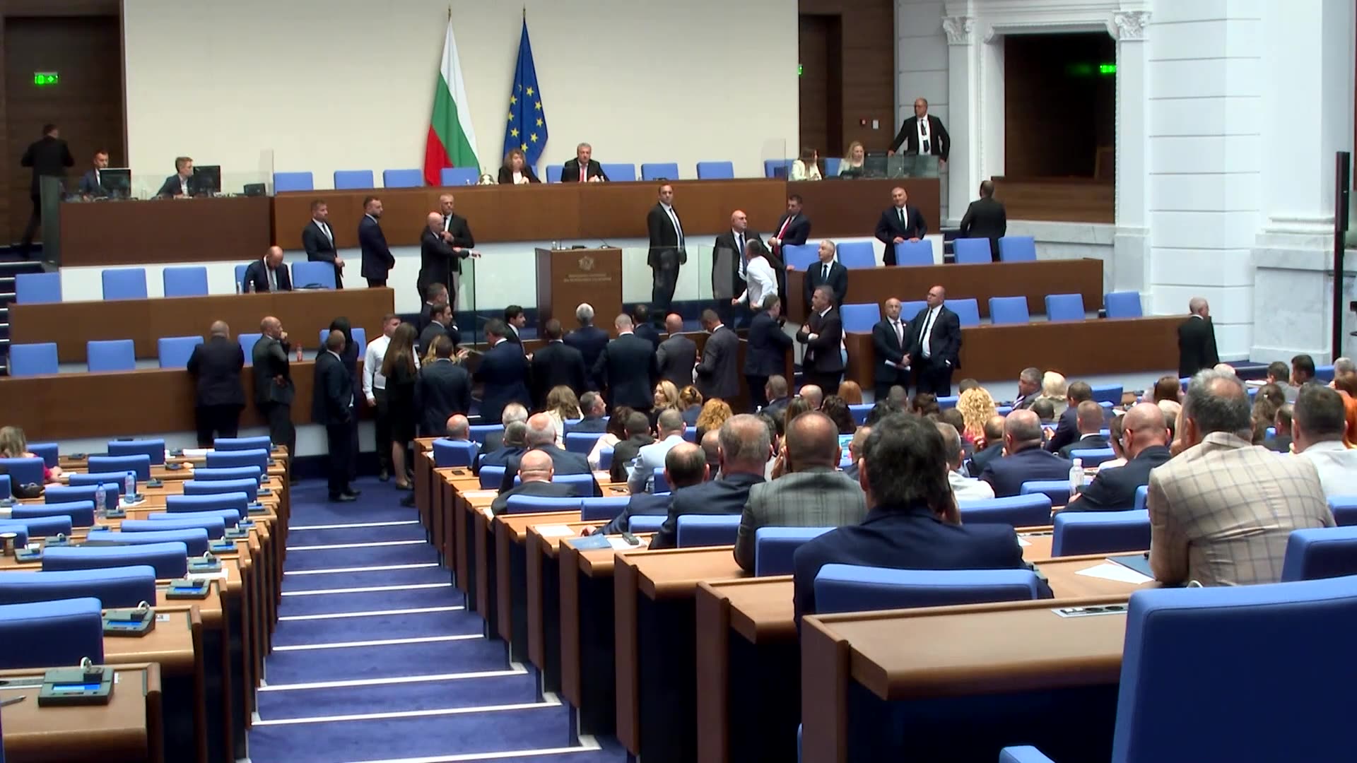 Bulgarian MPs scuffle in parliament after euro zone approval
