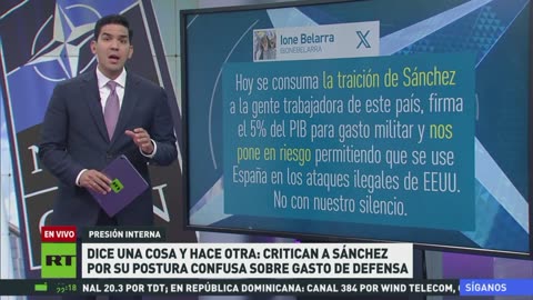 Críticas a Sánchez por ambigüedad sobre el gasto en defensa