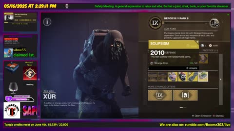 Destiny 2: 5-16-25 Hydroponics Delta is the Lost Sector. Void/Strand Surge.