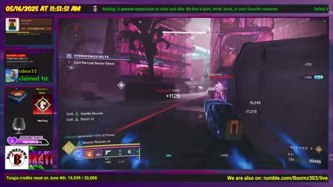 Destiny 2: 5-16-25 Hydroponics Delta is the Lost Sector. Void/Strand Surge.