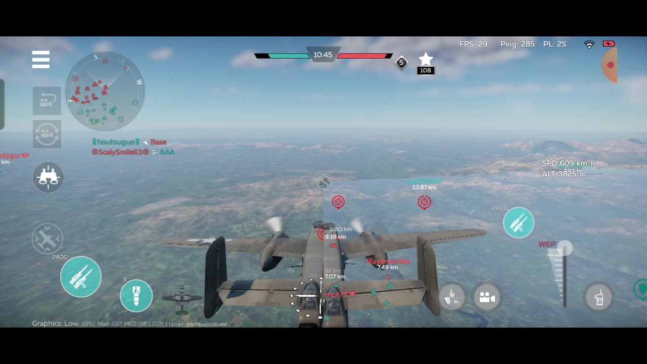War Thunder - American planes gameplay - P-51 , B-25