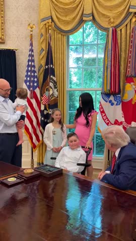 President Trump and the Xhaferi family