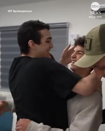 Edan Alexander reunites with family after being freed from Hamas captivity