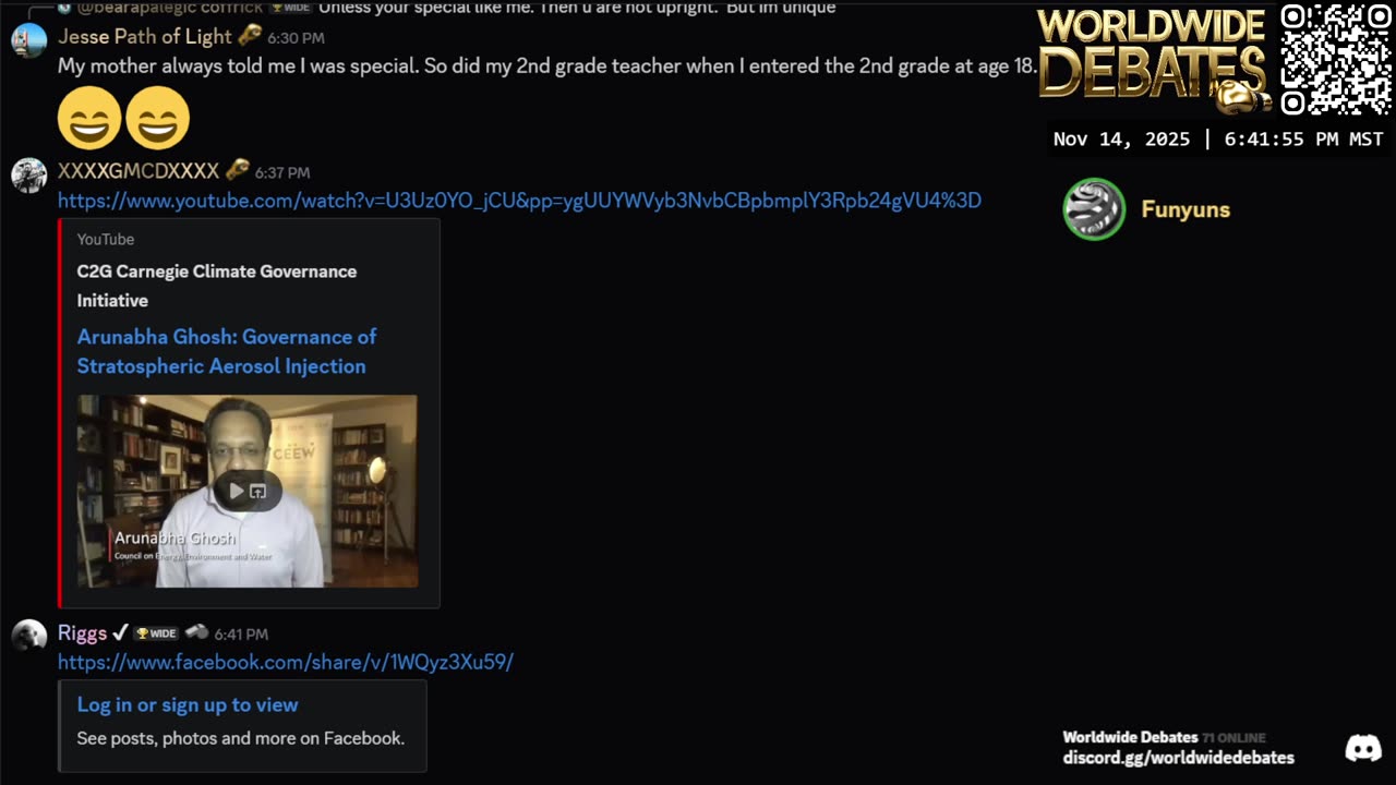 0168 WIDESTREAM - Worldwide Debates - YouTube/Twitch/Rumble