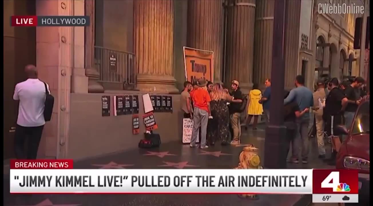 Jimmy Kimmel spotted leaving the studio after his show was pulled off the air indefinitely