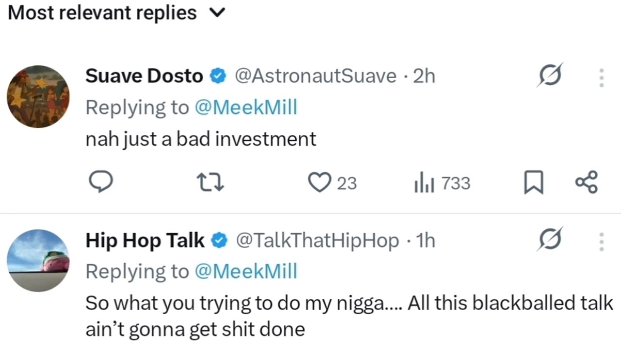 Blackballed? Meek Mill asks for funding