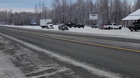 Plane Takes Off From Highway After Getting Breakfast at Sheep Creek Lodge