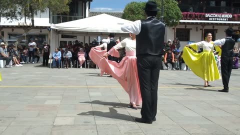 Traditional Native Ecuador dance