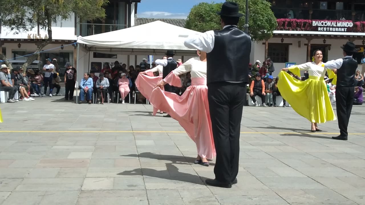 Traditional Native Ecuador dance