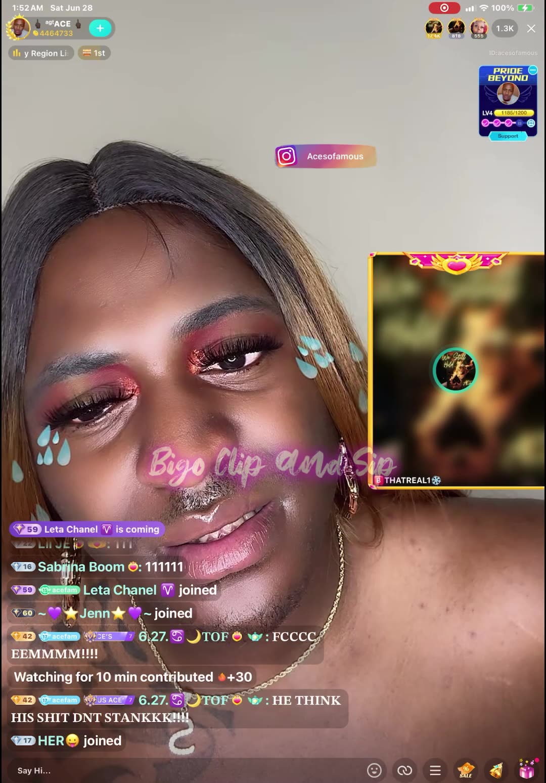 Ace lines TomiKay n talks about not being paid from Tinkerville 2 6/27/25 #bigoclipandsip