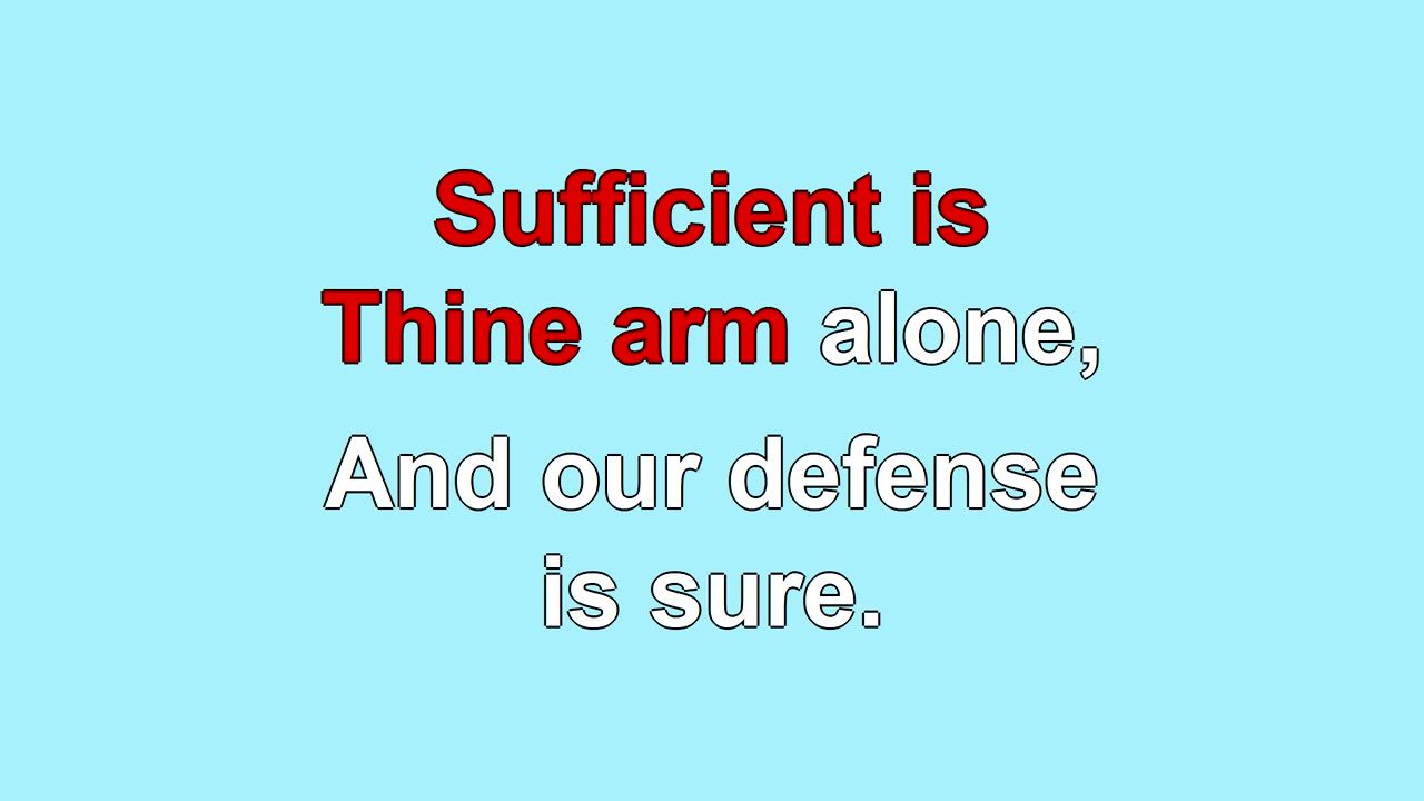 Our God Our Help In Ages Past 5 Verses